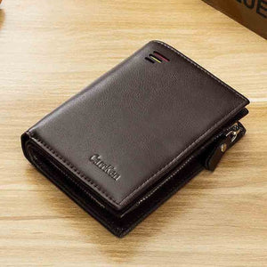 Genuine Leather Fashion wallet vertical multi-function