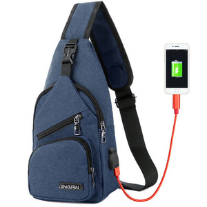 USB Charging Cross Body Bag