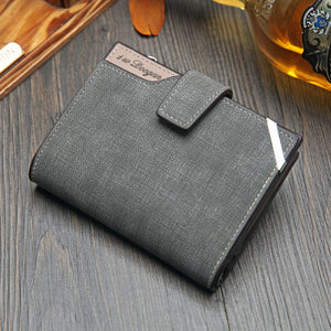 Genuine Leather Fashion wallet vertical multi-function