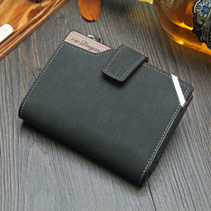 Genuine Leather Fashion wallet vertical multi-function