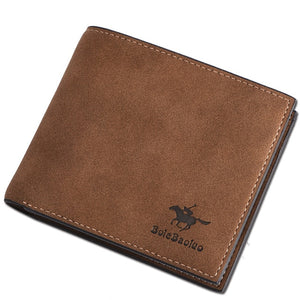 Genuine Leather Fashion wallet vertical multi-function